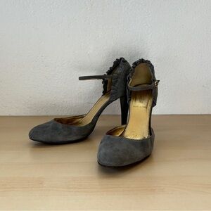 Vintage J.Crew Gray Mary Jane Pumps, size 8.5